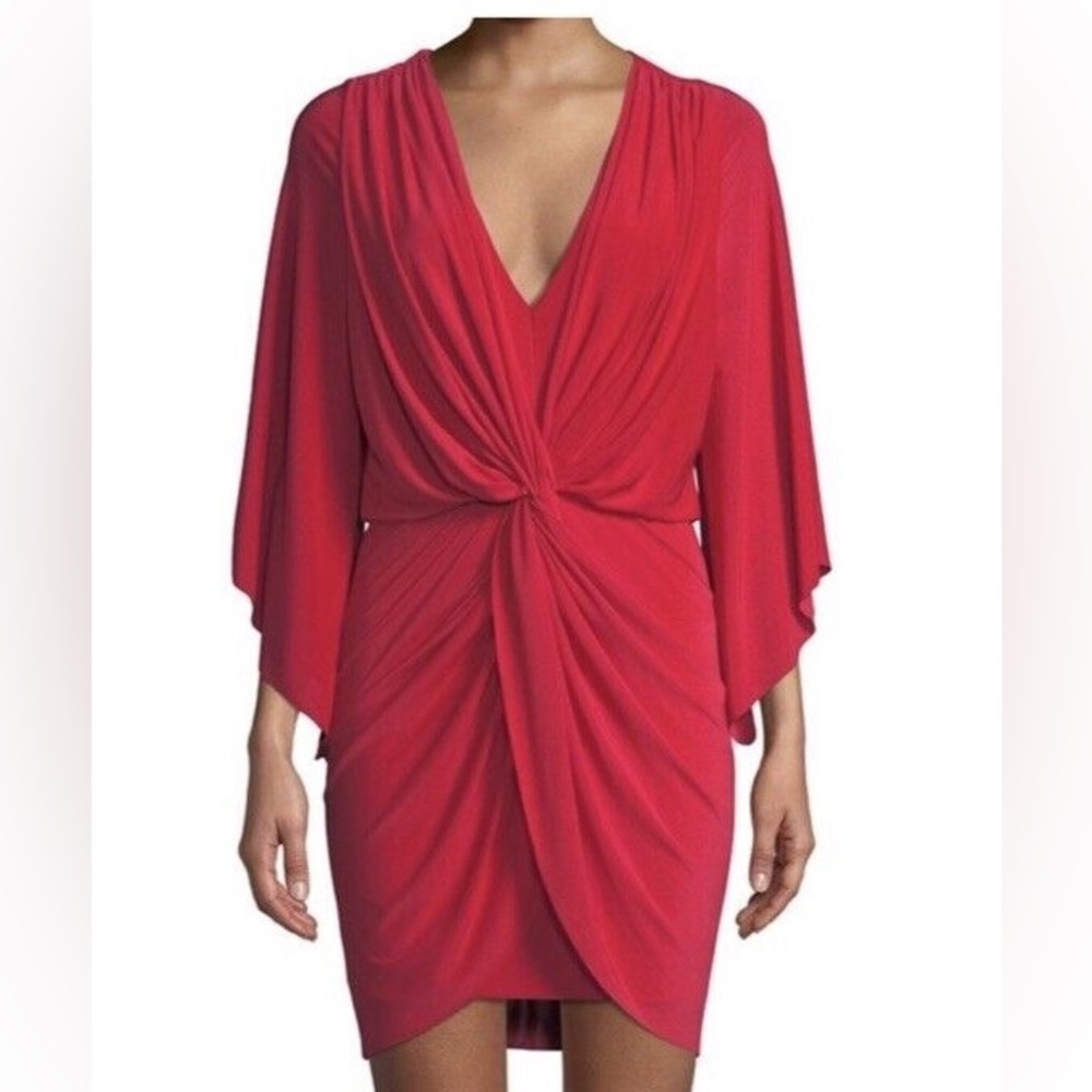 MISA Los Angeles Teget Draped Mini Dress Size Medium